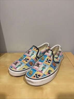 Vans Slip-On Loteria Patchwork in Blue Pink Yellow